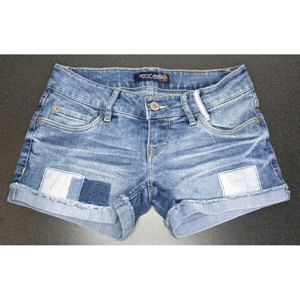 Levi's Jeans Genuinely Crafted Jean Short Women 0 Shortie Mini Y2K Boho Low Rise